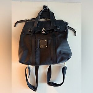 Henri Bendel Black Jetsetter Convertible Backpack